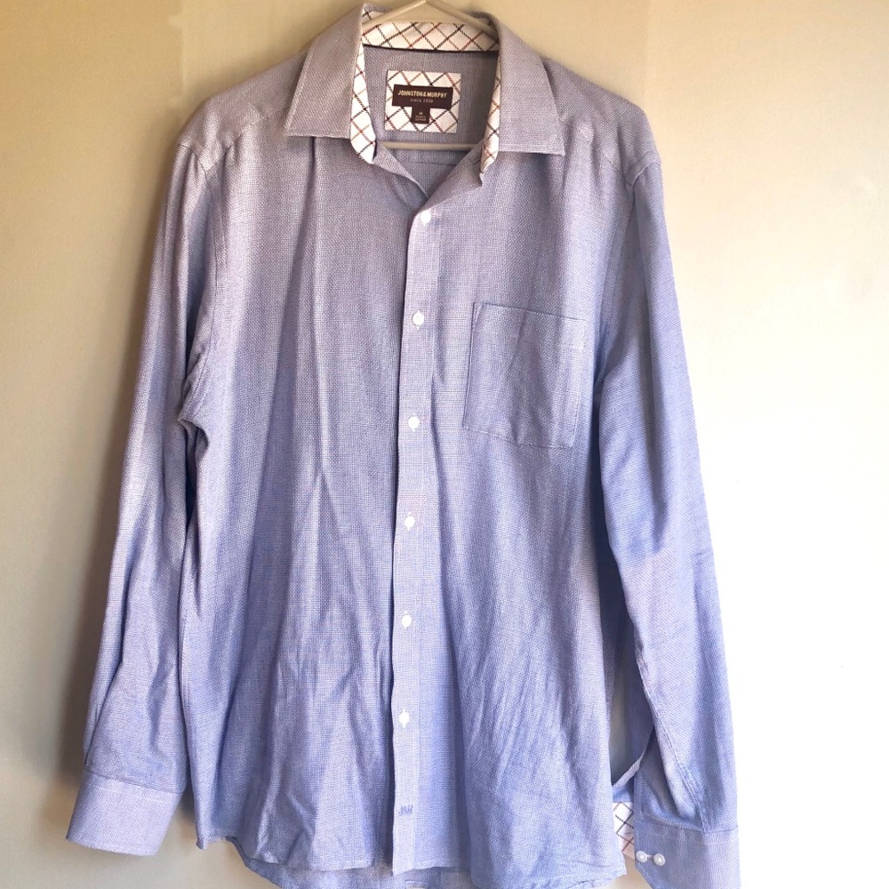 Johnston Murphy Blue Men’s Dress Shirt- Medium